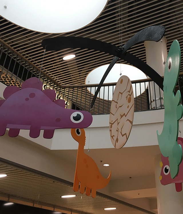 Rodkjær har lavet dino-uroer til digitalt storcenter-spil der skal vække børns interesse og aktivere dem